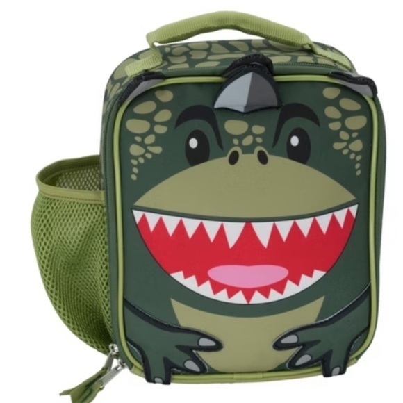 Accessory Innovations Roar Kids' Lunch Bag Green frog animal print Activity bag - Picture 1 of 7